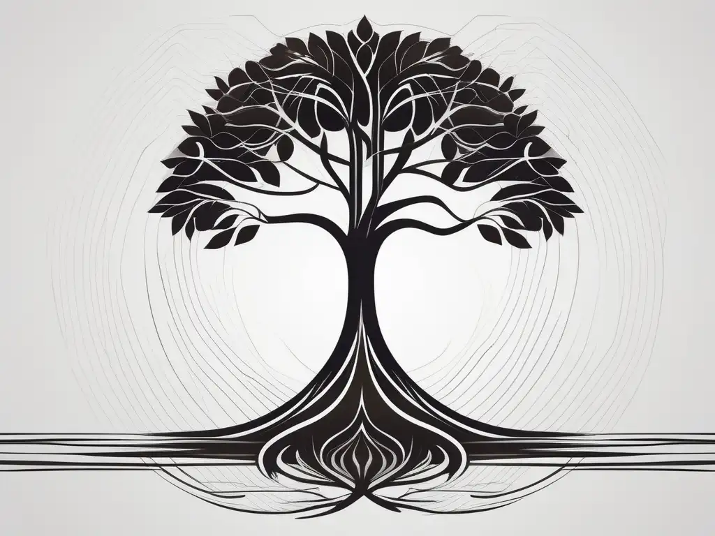 Árbol con raíces fuertes y ramas resilientes - Importancia de la resiliencia ética