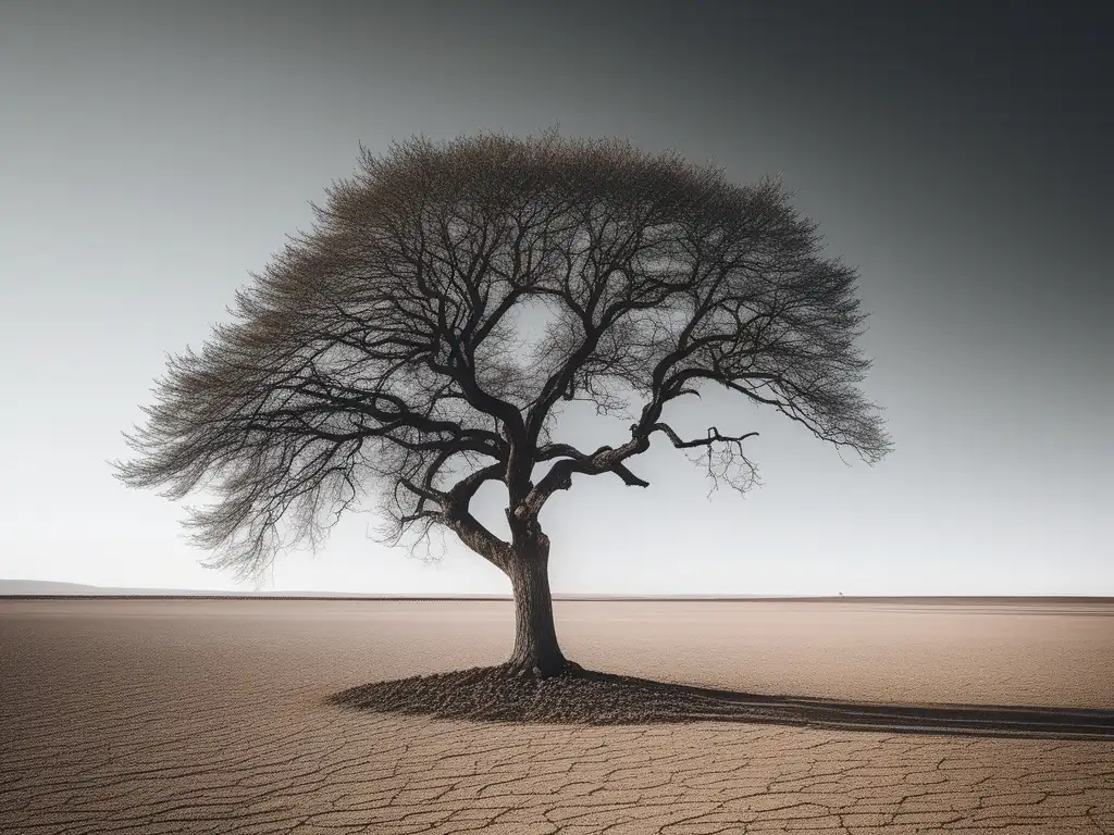 Imagen: Árbol solitario, símbolo de resiliencia en el fracaso laboral