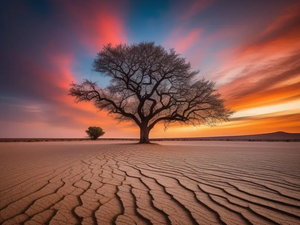 Árbol solitario, resiliencia y bienestar emocional