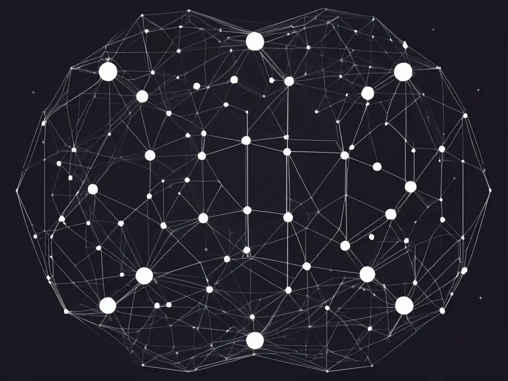 Guía decodificación comunicación datos en una imagen abstracta minimalista