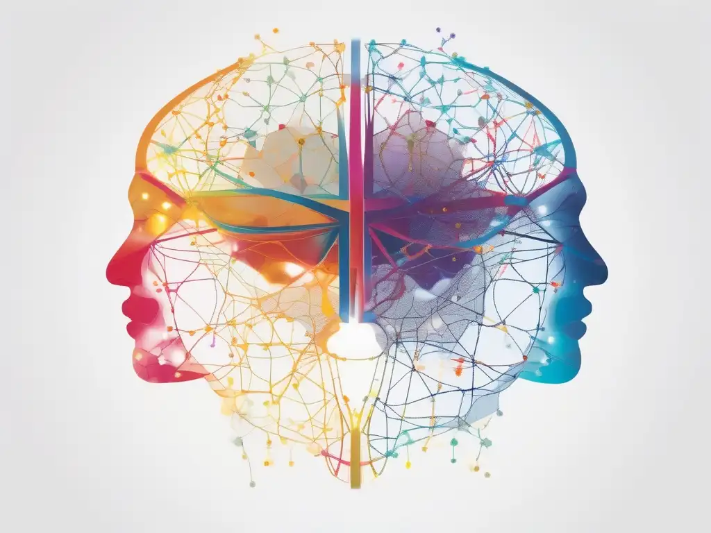 Dos mentes conectadas, ilustrando habilidades de empatía en relaciones