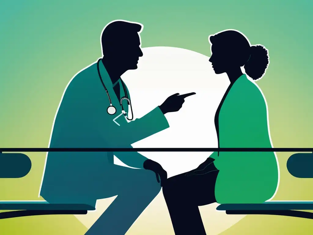 Doctor y paciente en conversación, comunicación no verbal en salud