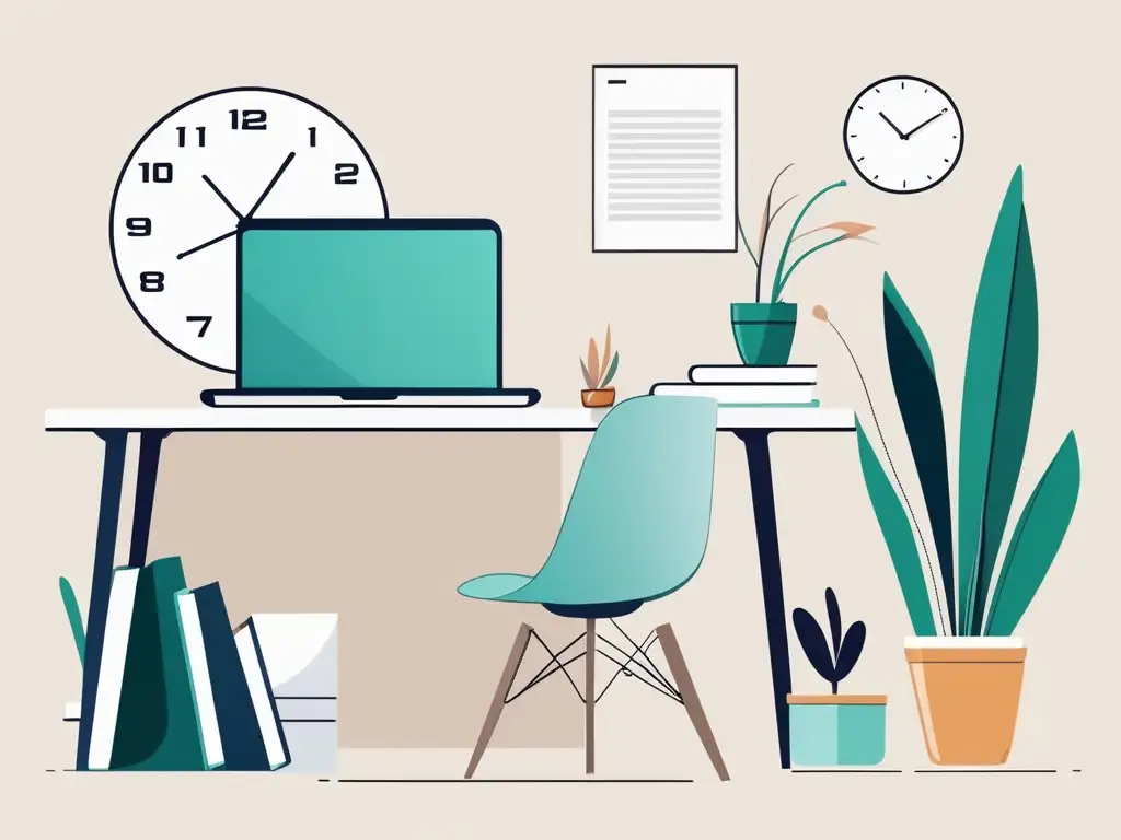 Espacio de trabajo equilibrado y sereno Espacio de trabajo equilibrado y sereno - Teletrabajo: Consejos para equilibrar vida personal y laboral