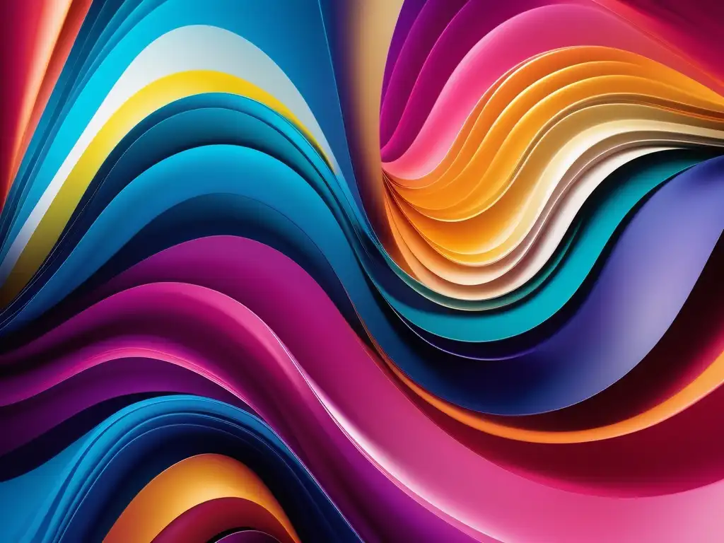 Habilidades de presentación académica atractivas: imagen abstracta con colores vibrantes y fusionados en armonía