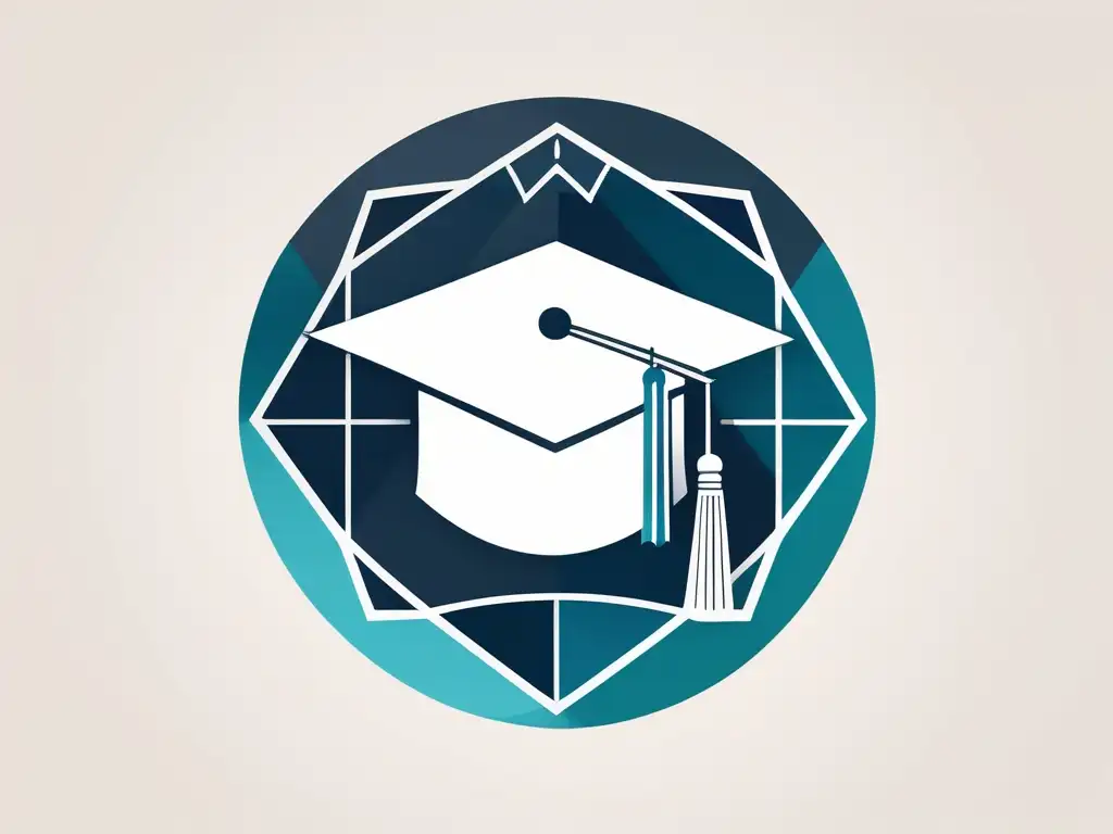 Graduación y mundo entrelazados Fomentando ética educativa responsable en imagen de graduación y globo