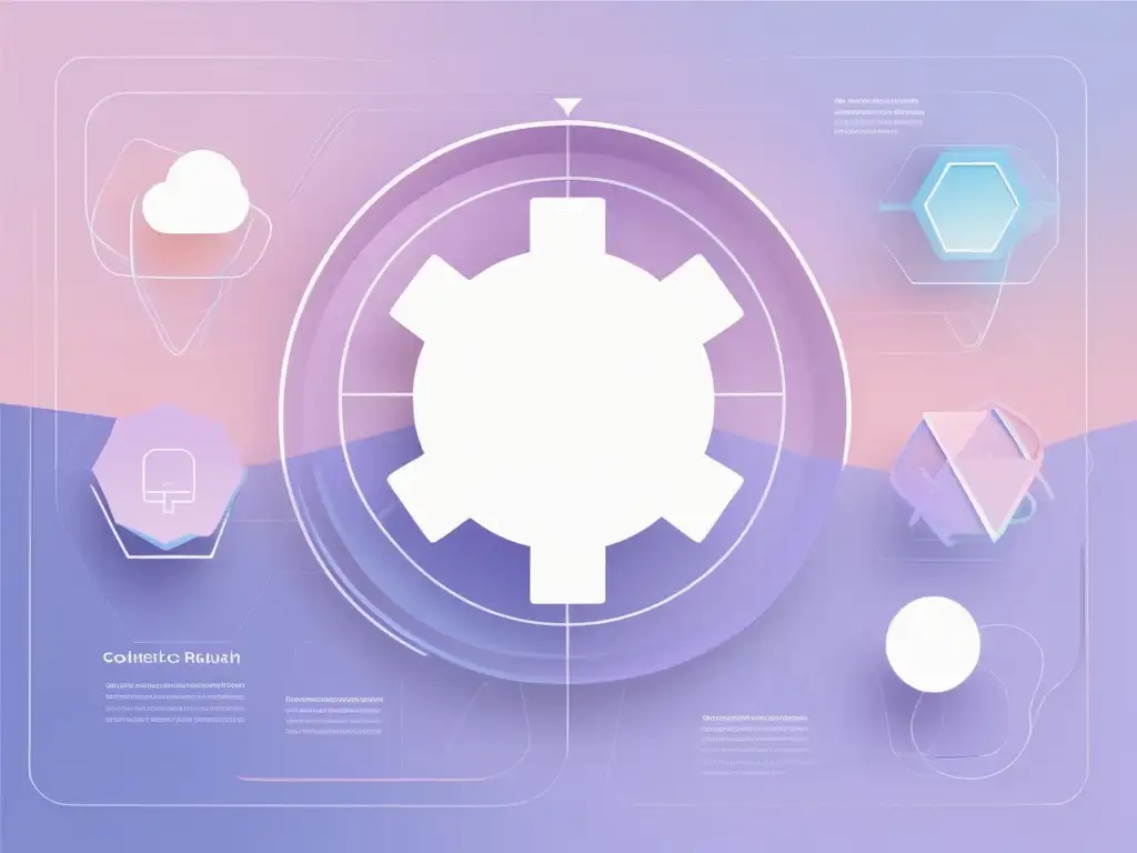 Importancia de habilidades blandas en diplomacia: representación abstracta minimalista de soft skills en colores pastel