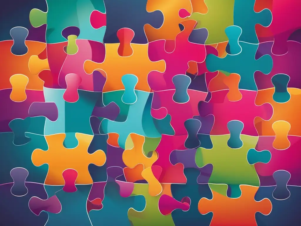 Puzzle abstracto de habilidades blandas: Importancia de la inteligencia emocional en el trabajo