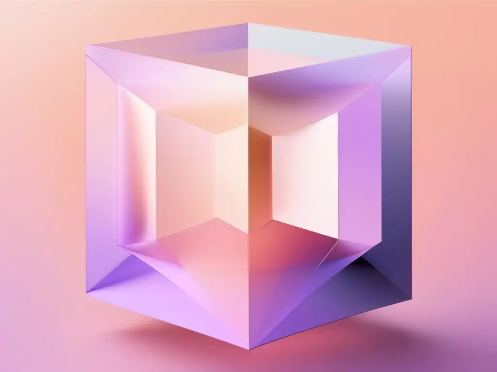 Importancia de la motivación en habilidades blandas: imagen abstracta con un cubo tridimensional en tonos pastel, representando habilidades blandas