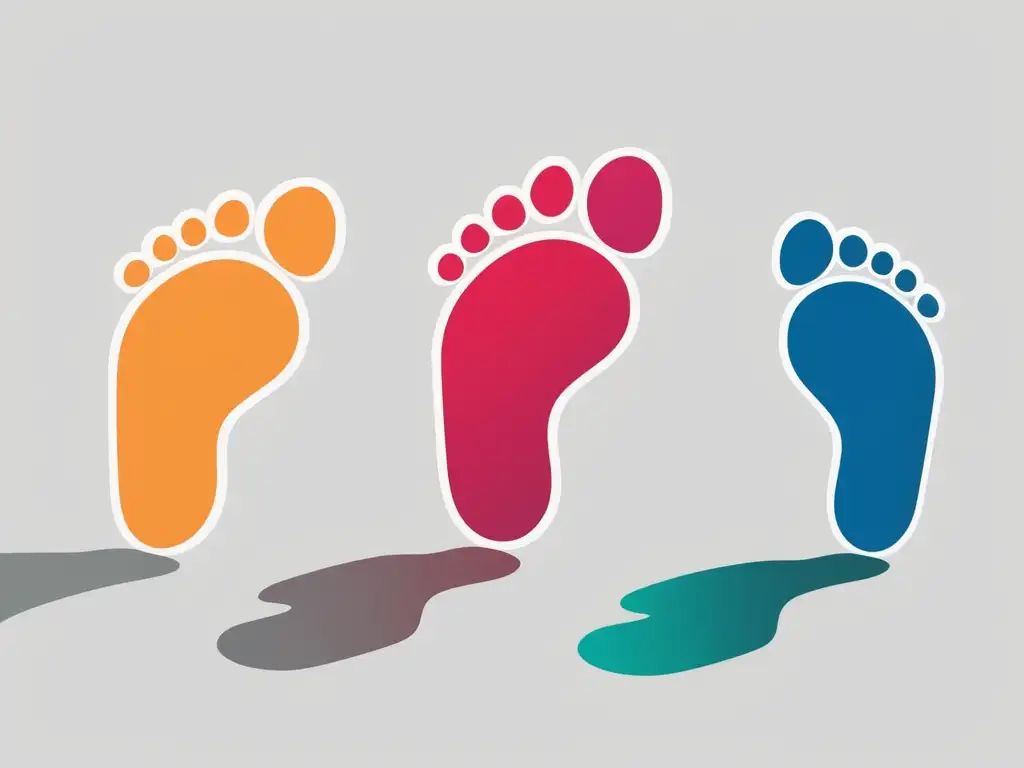 Importancia de la empatía en habilidades blandas: Footprints symbolizing empathy and connection