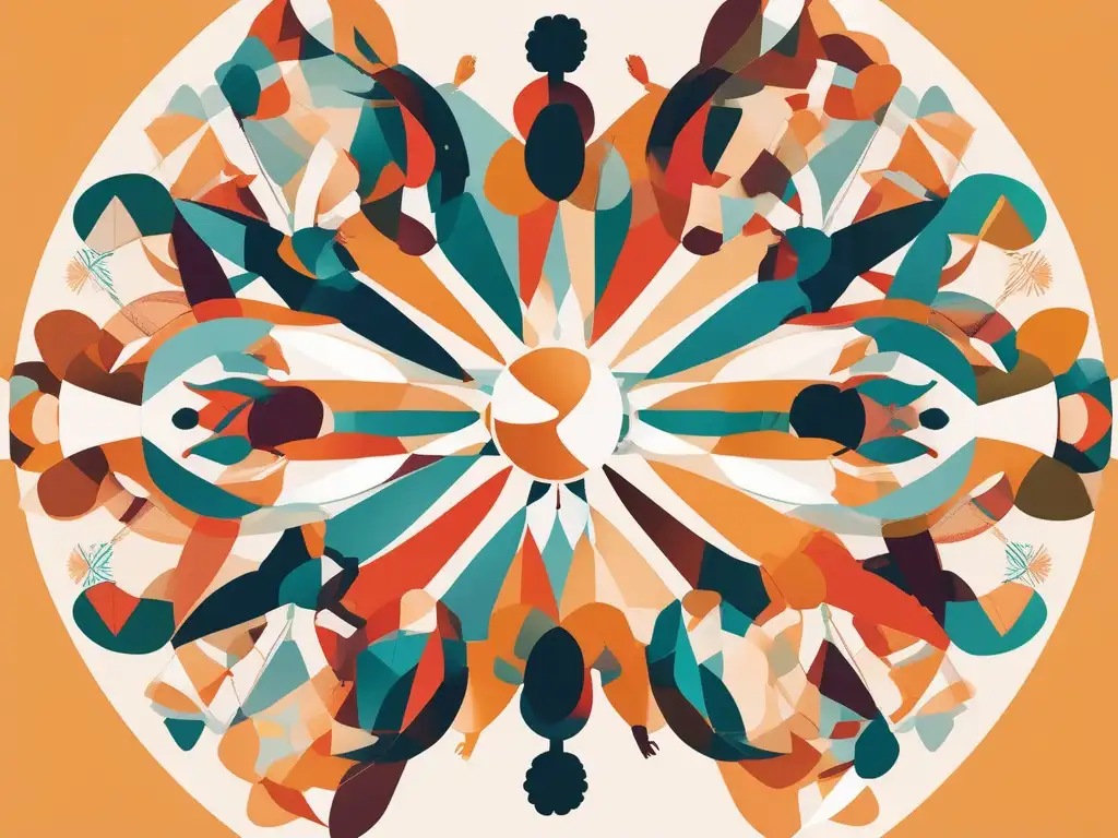 Personas diversas unidas en cadena humana, simbolizando empatía y conexión