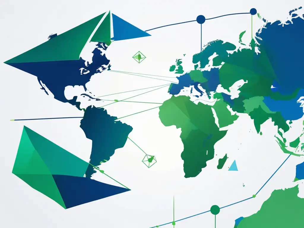 Importancia diplomacia estratégica: imagen abstracta representa negociaciones y colaboración entre países y entidades