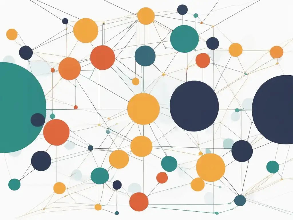 Desafíos liderazgo equipos virtuales - Imagen abstracta que representa la diversidad y coordinación de un equipo virtual