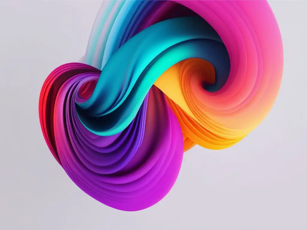 Importancia de la responsabilidad social: Imagen abstracta con colores vibrantes y formas fluidas que representan la unidad y armonía