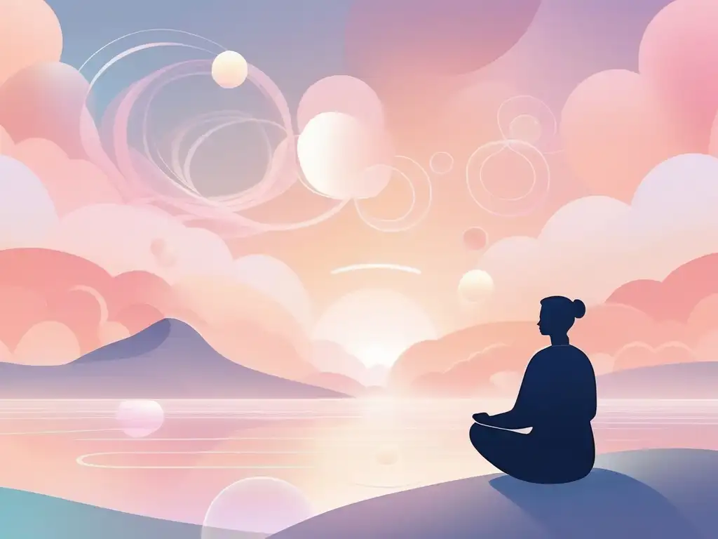 Beneficios del mindfulness en la vida cotidiana: persona en entorno sereno y minimalista