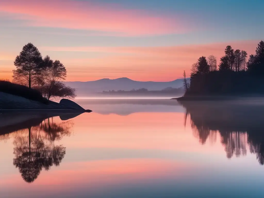 Paisaje sereno al amanecer: Claves de mindfulness para la productividad