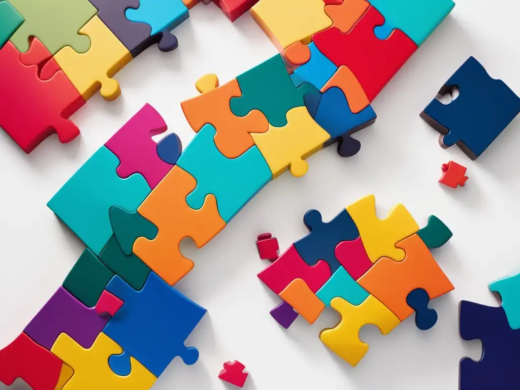 Puzzle abstracto: Importancia de las habilidades blandas en el trabajo futuro