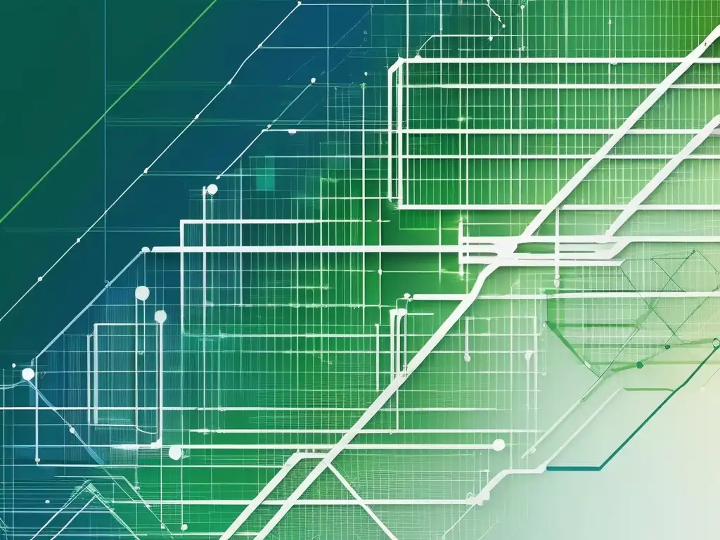 Importancia habilidades blandas bioinformática: Fusión armoniosa de tecnología y biología en una imagen abstracta minimalista