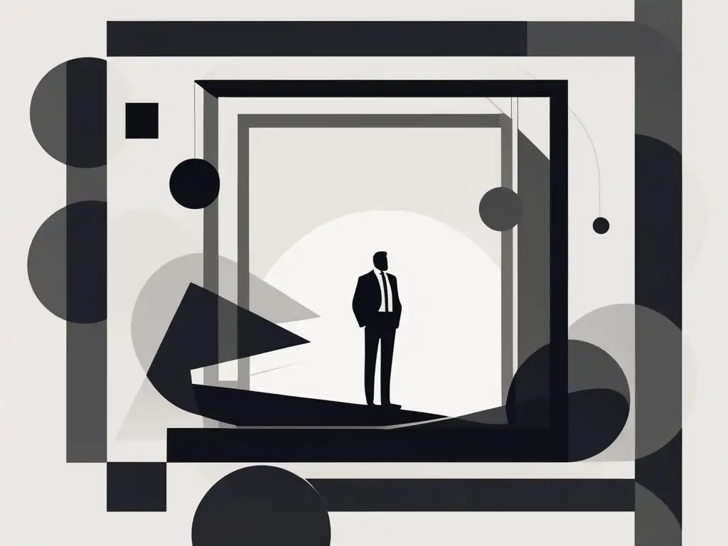 Liderazgo basado en integridad y confianza Ilustración abstracta que simboliza la importancia de habilidades blandas en el liderazgo