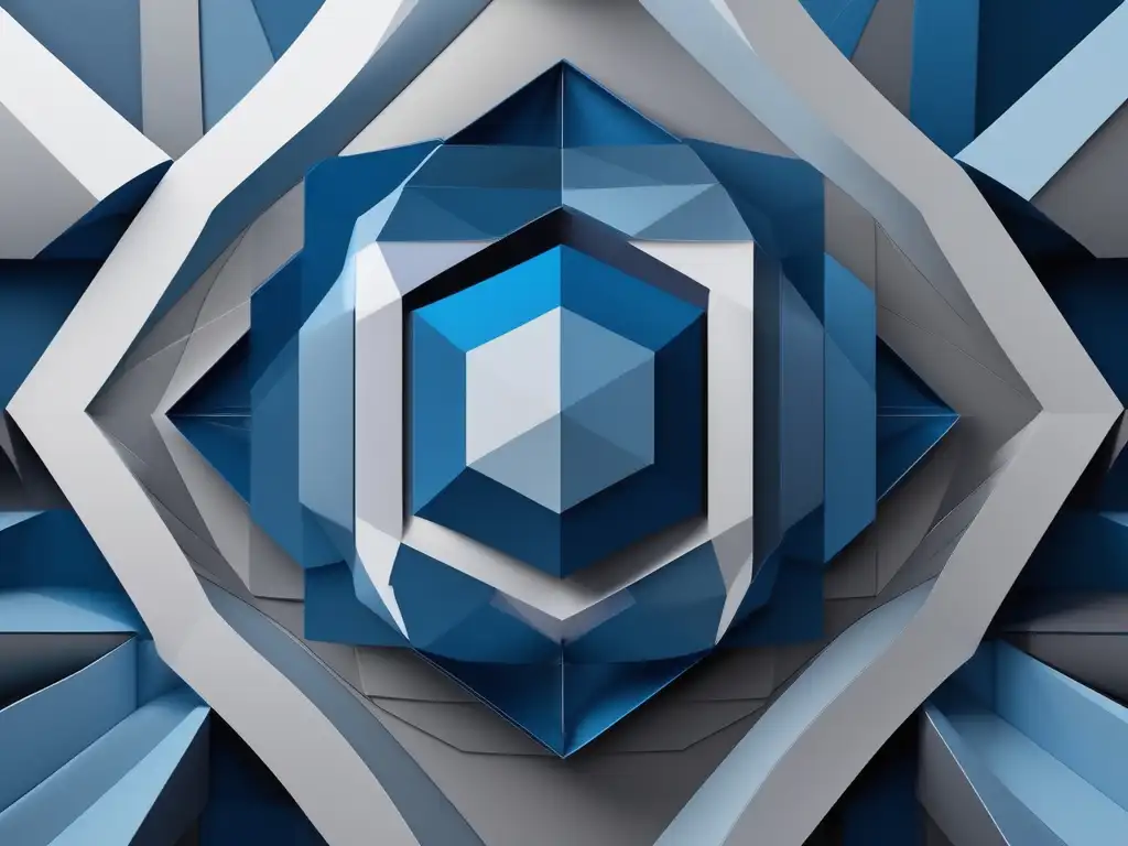 Liderazgo y integridad en formas abstractas Importancia de habilidades blandas en el liderazgo: imagen 8K minimalista y abstracta representando liderazgo y honestidad