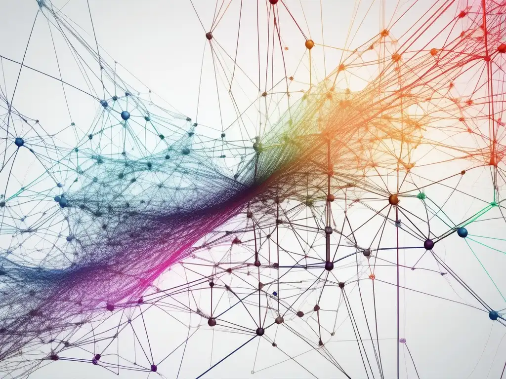 Mejorar habilidades de relaciones interpersonales: Comunicación y conexiones en una imagen 8k minimalista y abstracta