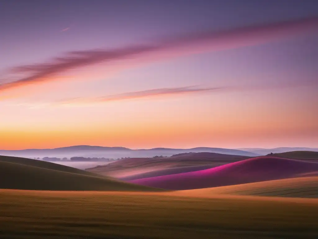 Paisaje sereno al atardecer, técnicas de mindfulness para reducir estrés