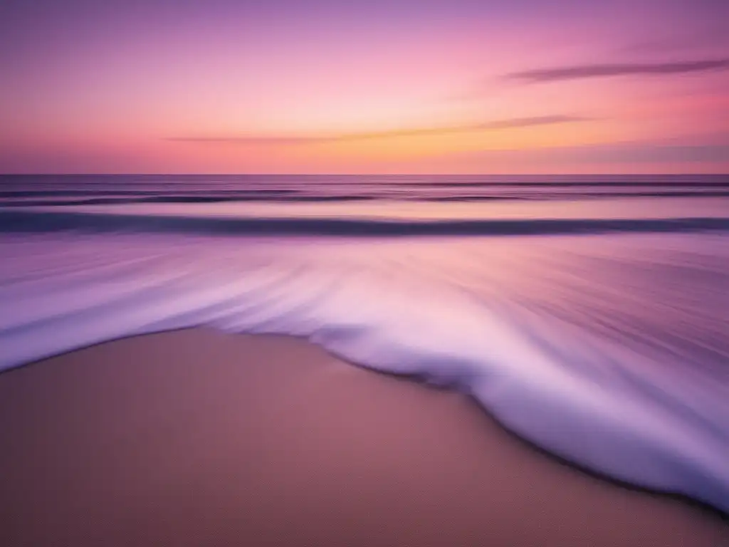 Habilidades blandas para mediador internacional en escena de playa al atardecer con mar tranquilo y cielo pastel