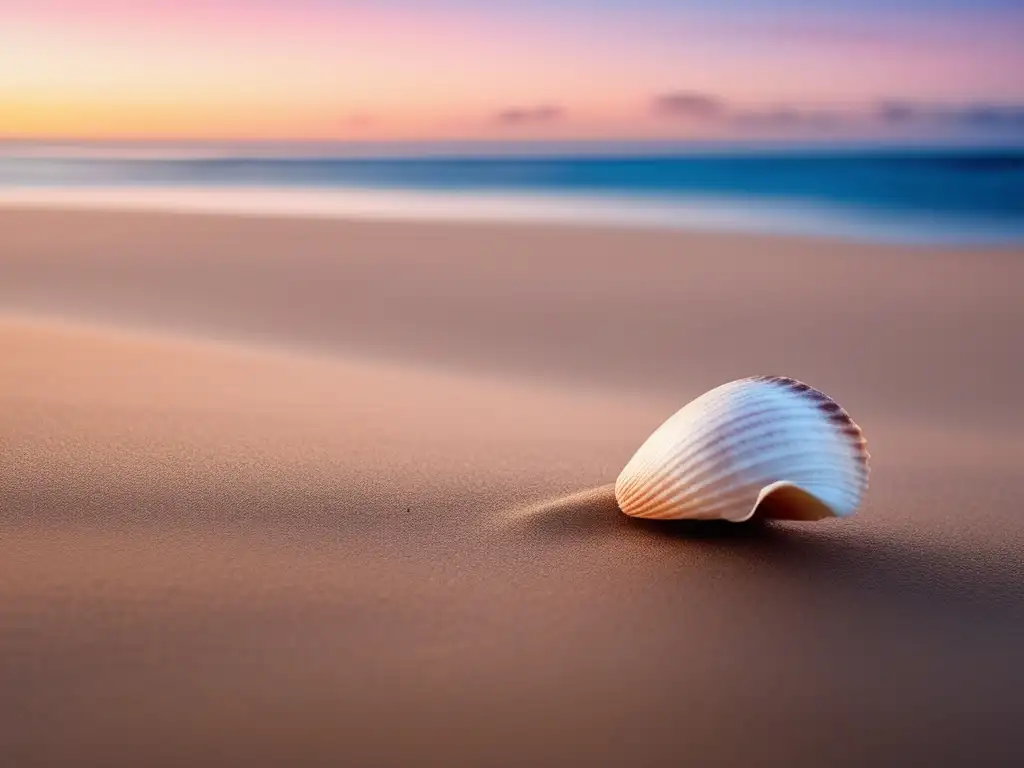 Playa tranquila al atardecer, resiliencia y alimentación saludable