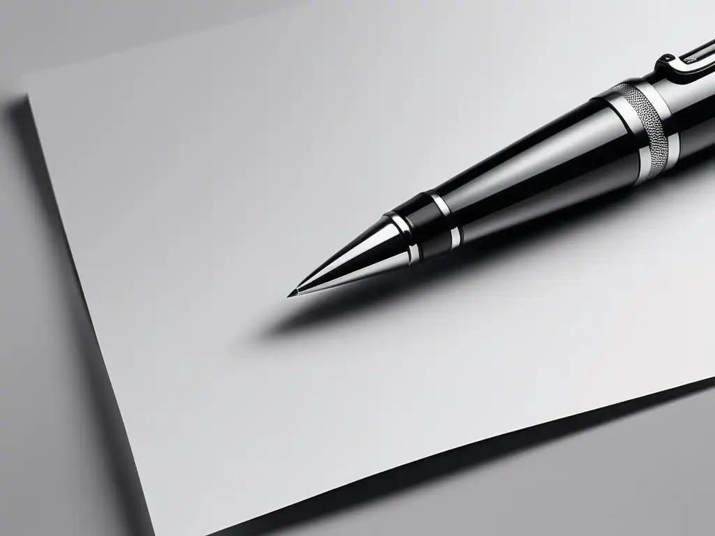 Papel y pluma a punto de escribir Mejorar habilidades blandas para bloggers: pen and paper writing