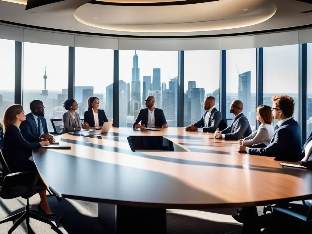 Profesionales en reunión mostrando la importancia de habilidades blandas en líderes eficaces