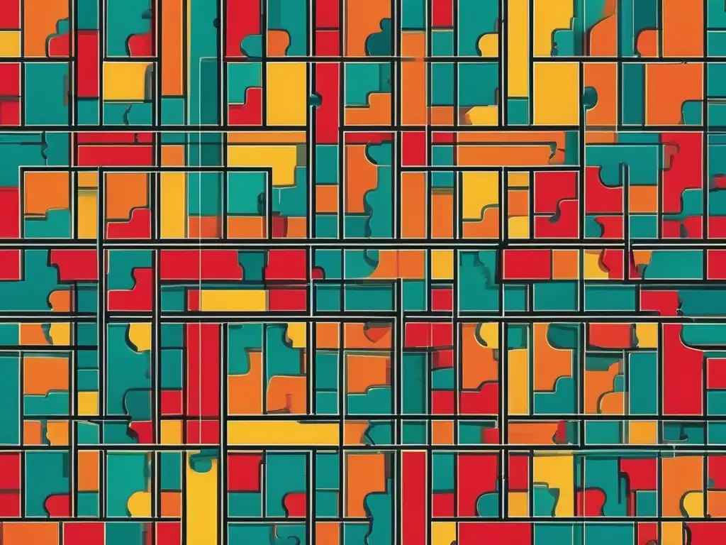 Habilidades blandas para liderazgo efectivo - Imagen abstracta de puzzle interconectado simbolizando la responsabilidad social y liderazgo