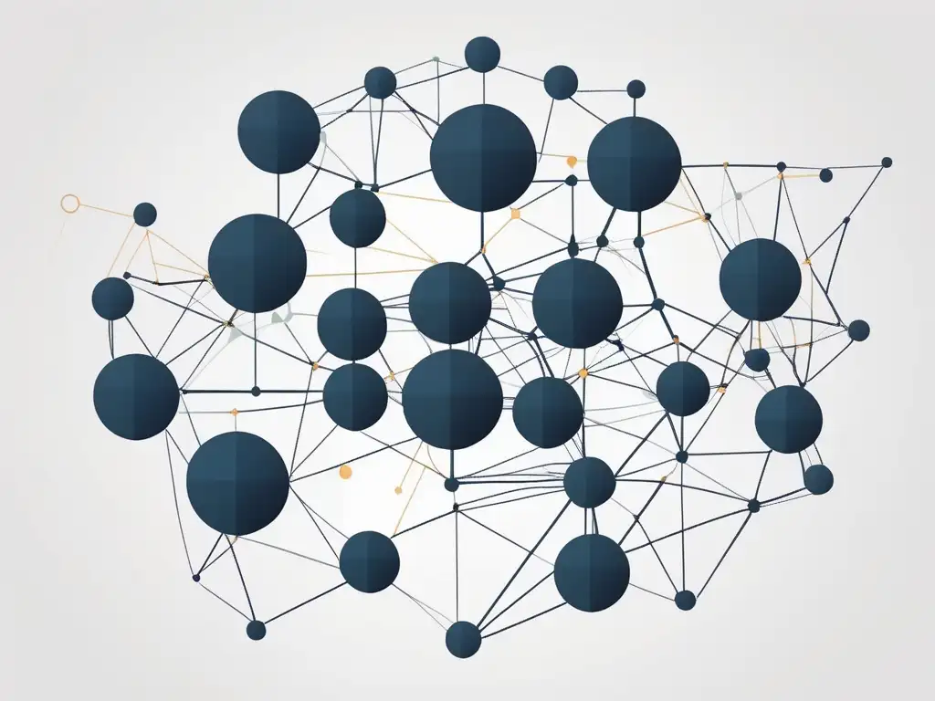 Habilidades de networking para emprendedores - Imagen abstracta que representa una red de conexiones y relaciones