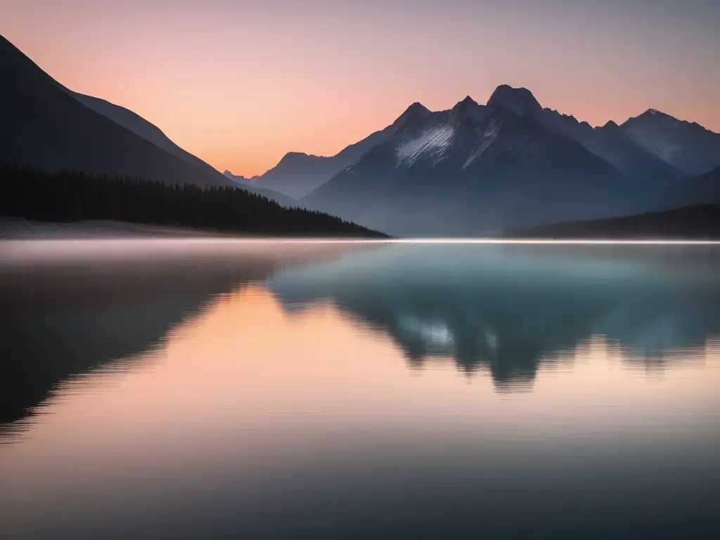 Beneficios del mindfulness para deportistas en un paisaje montañoso sereno al amanecer